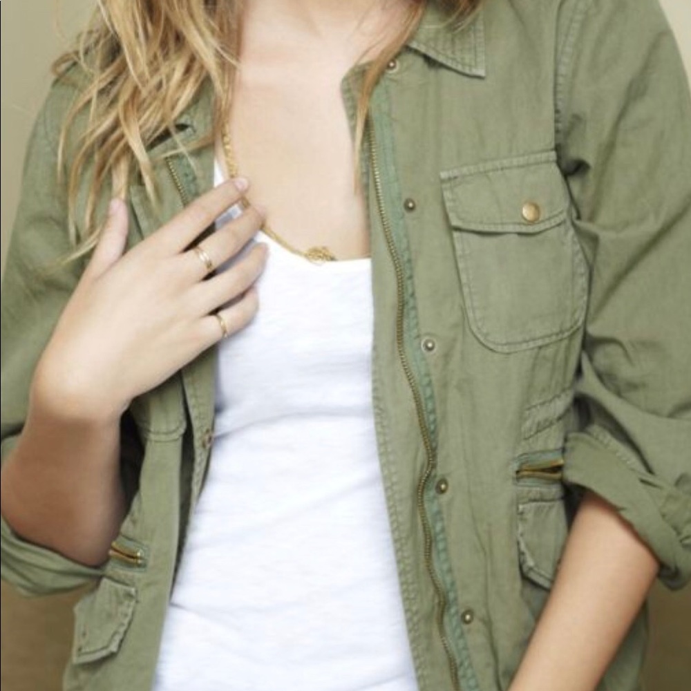 Velvet by Lily Aldridge Ruby Army Jacket